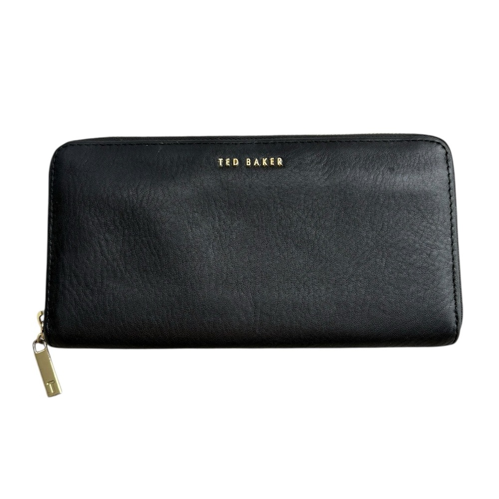 Ted Baker Black Leather Laceyy Wallet Clutch